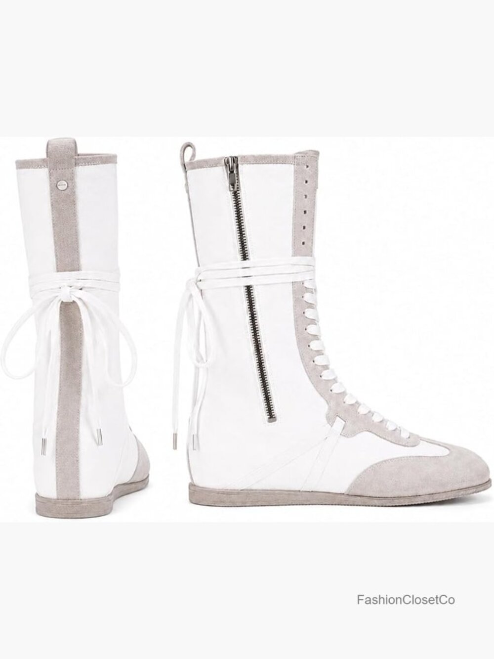 High Top Lace Up Fashion Sneakers Boots Suede Memory Foam